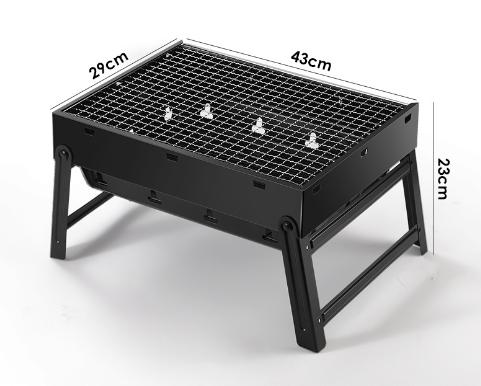

Portable Barbecue Stove with Foldable Barbecue Rack, Smokeless Charcoal Stove Suitable for Outdoor Camping and Picnics