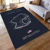 LAGUNA SECA Race Track Design Area Rug for Car Enthusiasts Suitable for use as an anti-slip game mat for living room and bedroom sofas