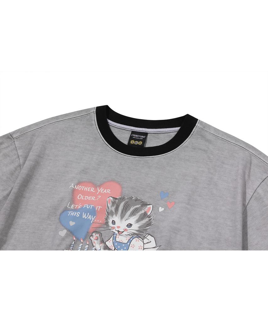 CPGN STUDIO Sweet Kitty Pigment Ringer Tea Ghost Gray