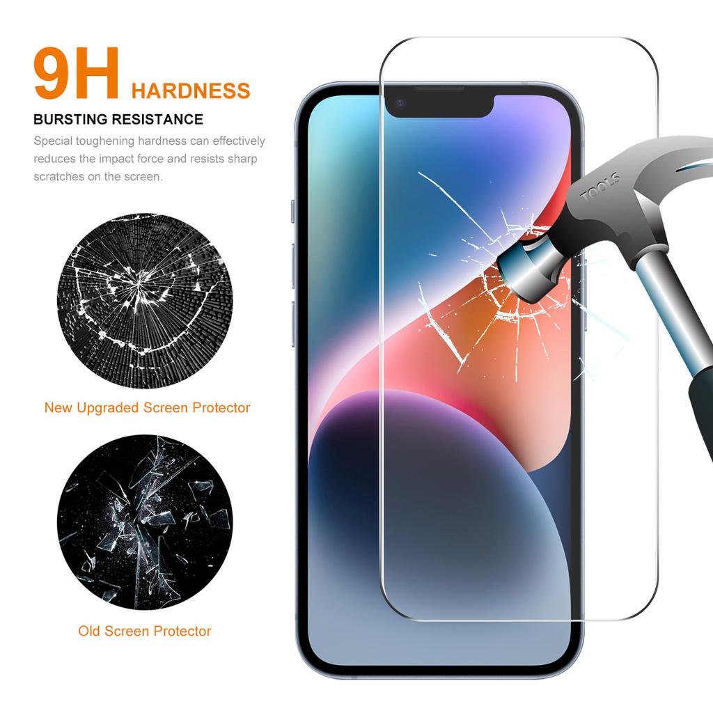 ENKAY HAT PRINCE 5Pcs for iPhone 15 Plus 0.26mm 9H High Aluminium-silicon Glass Film 2.5D Anti-scratch Screen Protector