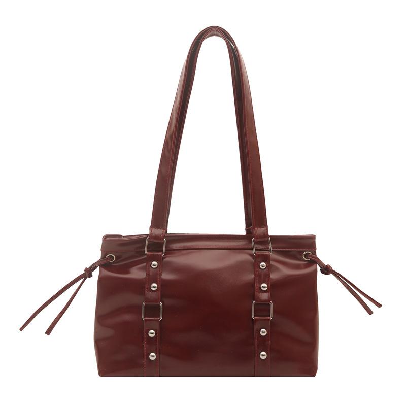 Retro underarm bag women's spring and summer new trendy fashion tote bag texture large capacity shoulder bag