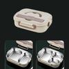 Leak-Proof Insulated Lunch Box Stainless Steel Partition Lunch Box Food Container  Office Worker