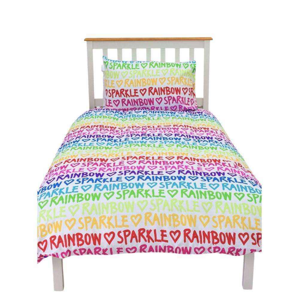 Rainbow High Reversible Sparkle Duvet Cover Set