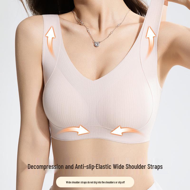 Damen Push-Up Nahtloser Sport-BH - Anti-Hängend, Seitenstütze, Stoßfest, Schönes Rückendesign