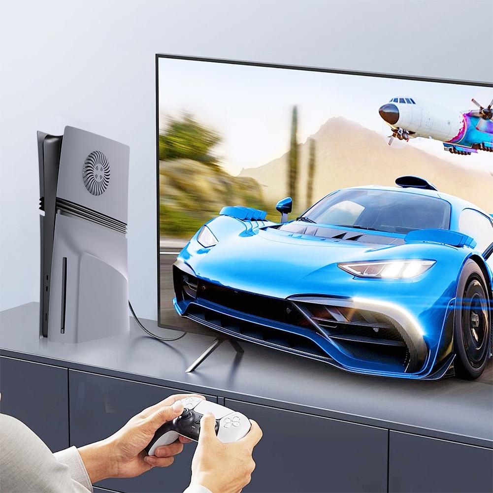 Für PS5 Pro Disc/Digitale Edition Konsole Ersatz-Frontplatte Kratzfeste Frontplatte Konsolenabdeckung Staubdichte Schutzschale