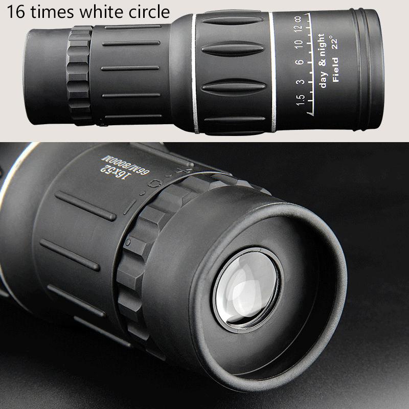 16X52 Monokular-Teleskop Dual Focus Zoom Fernglas Hd Umfang Nachtsicht Mit Gurt Optische Linse/Gummi Outdoor