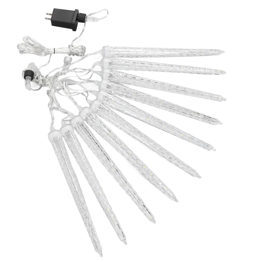 4W meteordusjlys 7V 6,6 fot IP65 vanntett plast juleistapper til bryllupsvindu