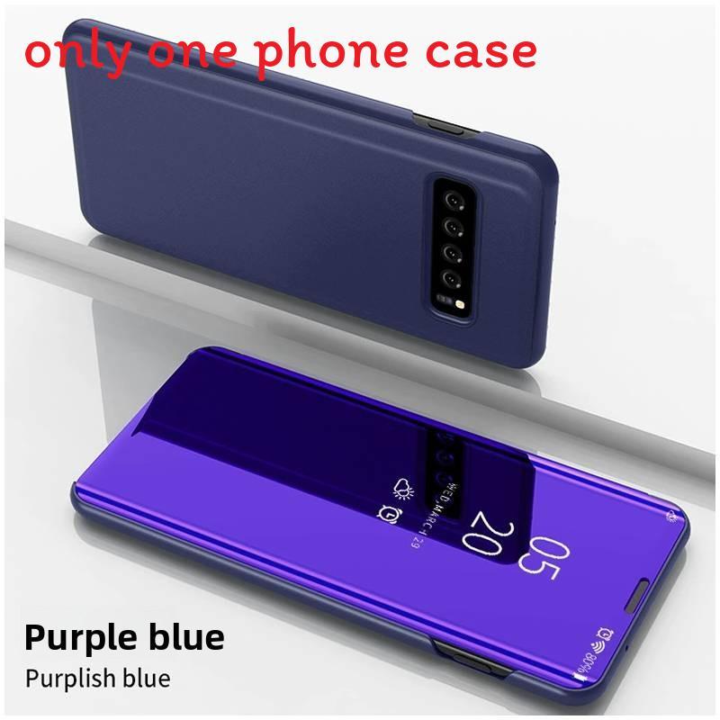 Galaxy Für S10 Plus Clear View Handyhülle Smart Flip Cover Use Design