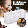 Clear Acrylic Makeup Brush Holder 1-Slot Compact Nail Hair Lip Liner Brush Lipsticks Organizer Student Box Pen Jewelry Storage