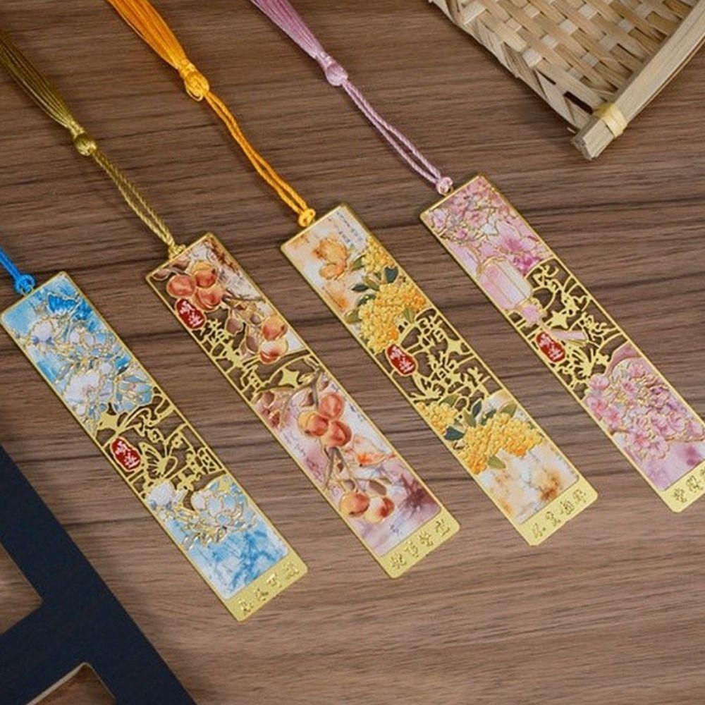 Wisiorek Dekoracyjny Metalowa Zakładka do Książek Zwisający Wisiorek Zakładki z Obrazami Olejnymi Artykuły Szkolne i Biurowe