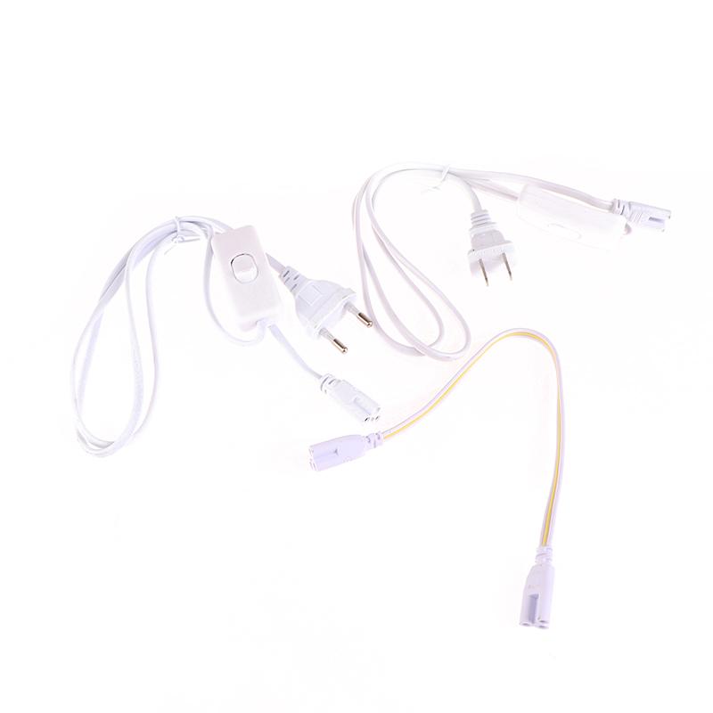 1Pc T5 T8 3Pin Led Tube Connector Cable Wire With Switch T5 T8 Extension Cord For Integrated Led Fluorescent Tube Light Bulb
