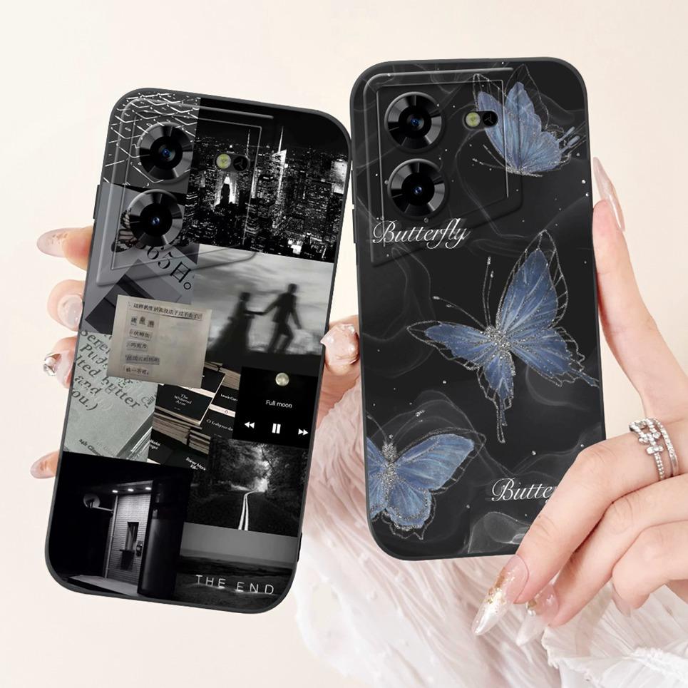 Luxus Modische Rückabdeckung Für Tecno Pova 5 5Pro LH7n LH8n Stoßfeste Hülle An Pova 4 4Pro LG7n LG8n Handyhülle Hase Katze Stoßfänger