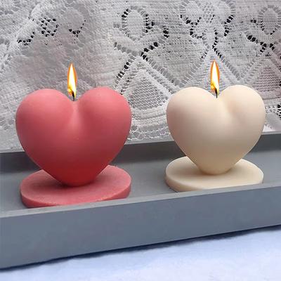 S/L Love Silicone Mold 3D Heart-shaped Candle Crafts Resin Plaster Mould DIY Soap Candle Making Supplies Valentine's Day Gift