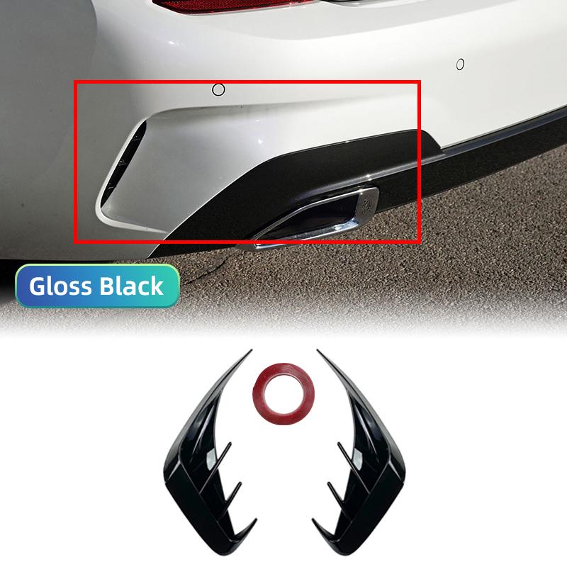 

Car Rear Bumper Lip Spoiler For BMW 3 Series G20 M-Sport 320e 330e 318i 320i 325i 330i 340i 2019-2026 Air Vent Outlet Cover Trim