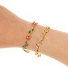 Multiple Color Flower  Branch Leaf Bracelet Dopamine Niche Women'S Bangle Jewelry Gifts