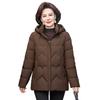 Middle-aged and elderly down jackets for women's new winter models, small people, thickened foreign-style white duck down mother jackets