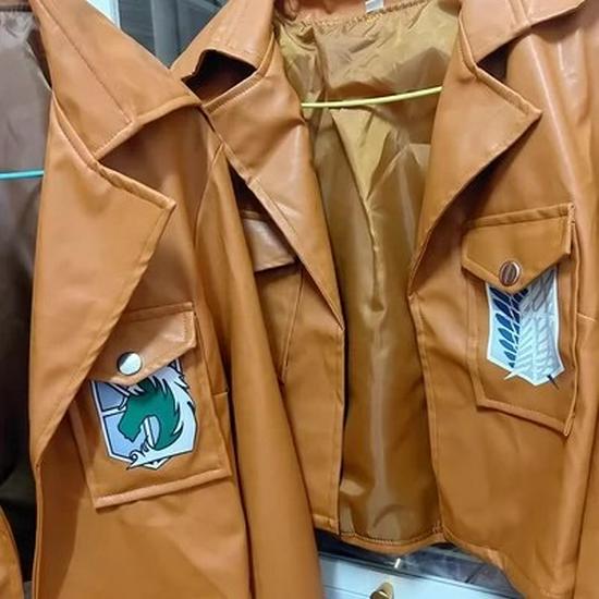 

Attack on Titan Cosplay Set: Mikasa, Levi, Eren Survey Corps Costumes for Men and Women. 3XL