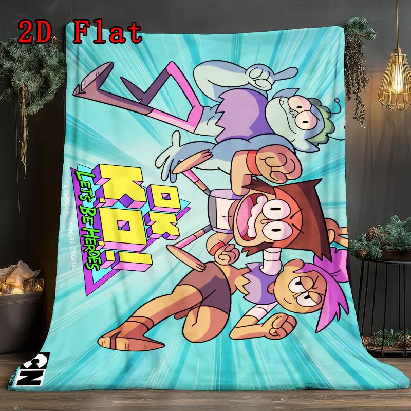 Funny School Theme 2D Flat Pattern Flannel Blanket High Quality All Seasons Warmth and Comfort Perfect for Christmas Gifts.