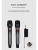 Universal UHF Dual Wireless Charging Microphone for Stage, KTV, Home, or Outdoor Use - 50m Range