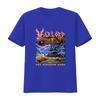Vintage Heavy Metal Warlord Band Thy Kingdom Come Fantasy Cosmic Castle Print Streetwear T Shirt Vintage Washed Streetwear
