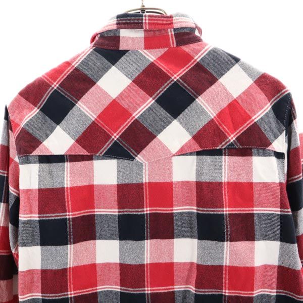 Carhartt check Long sleeve Western shirt M Red series Men's Used