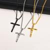 Vnox Stainless Steel Jesus Christ Cross Pendant Necklace for Men Catholic Religious Faith Daily Luxury Jewelry Fade-Proof