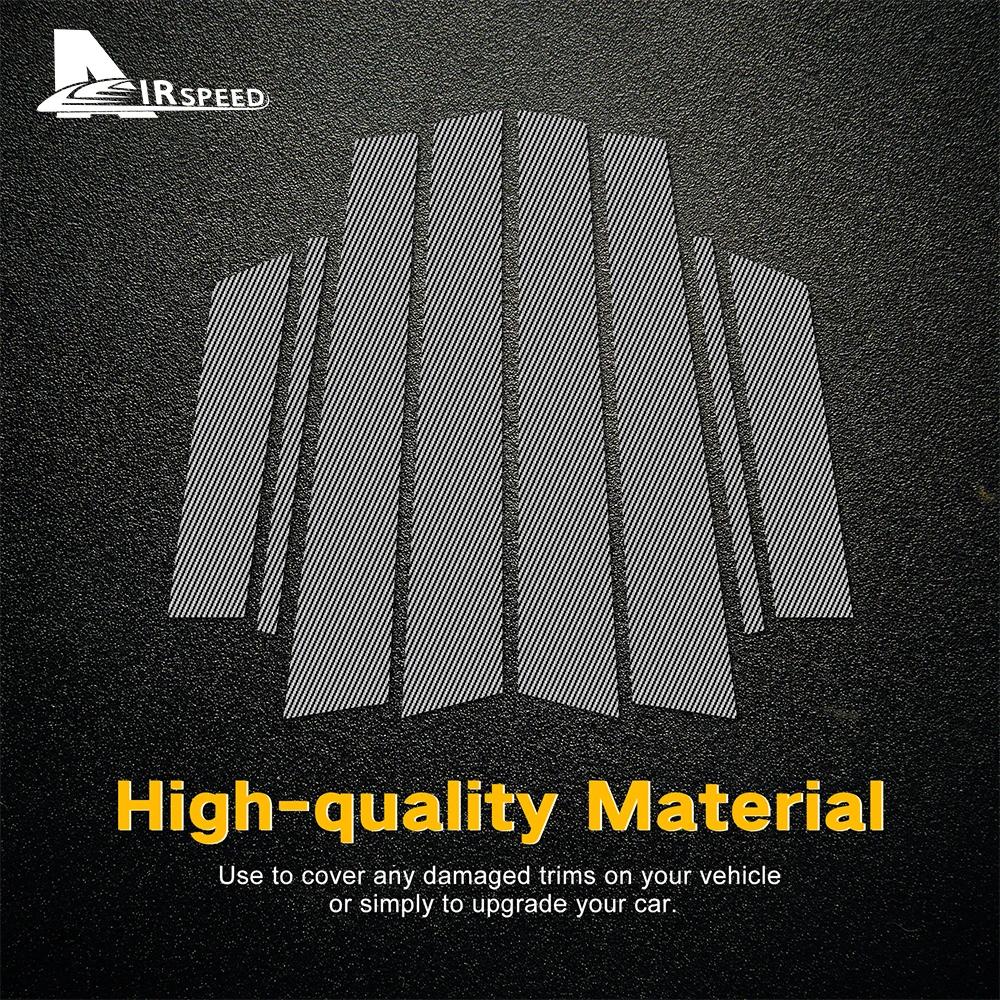 Carbon Fiber Style B Pillar Window Trim Sticker for Subaru Forester XV Outback