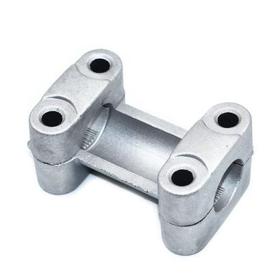 Universal Motorcycle Aluminum Handle Bar Mount Clamps Silver Riser Adapter 7/8 Inch 22mm For Dirt Bike ATV Buggy