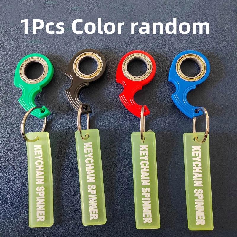 Горячая Распродажа Новый Карамбит Спиннер Палец Вращающийся Нож-Коготь Брелок Высококачественный Металлический Зернистый Текстурный Спиннер Непоседа Металлическая Игрушка-Брелок