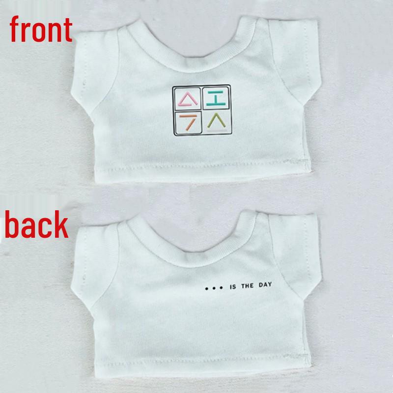 

Одежда для куклы в стиле концерта Энди Лау для плюшевой игрушки La Bu Bu 10/15/20/40 см, футболка For 20cm doll