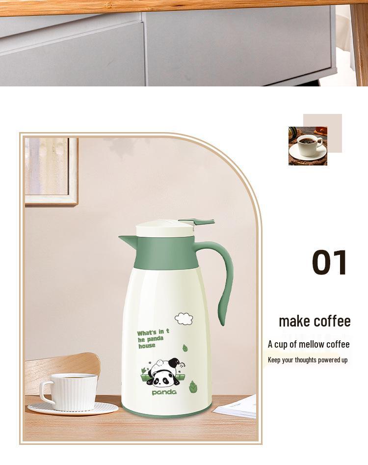 48-Hour Insulated Cartoon Kettle with Glass Liner - 2025 Edition for Dormitory/Student Use