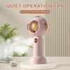 Spray Fan Cartoon Pet Shape Quiet Silent Motor USB Rechargeable Multi-Speed Wind Humidification Handheld Portable Mist Fan
