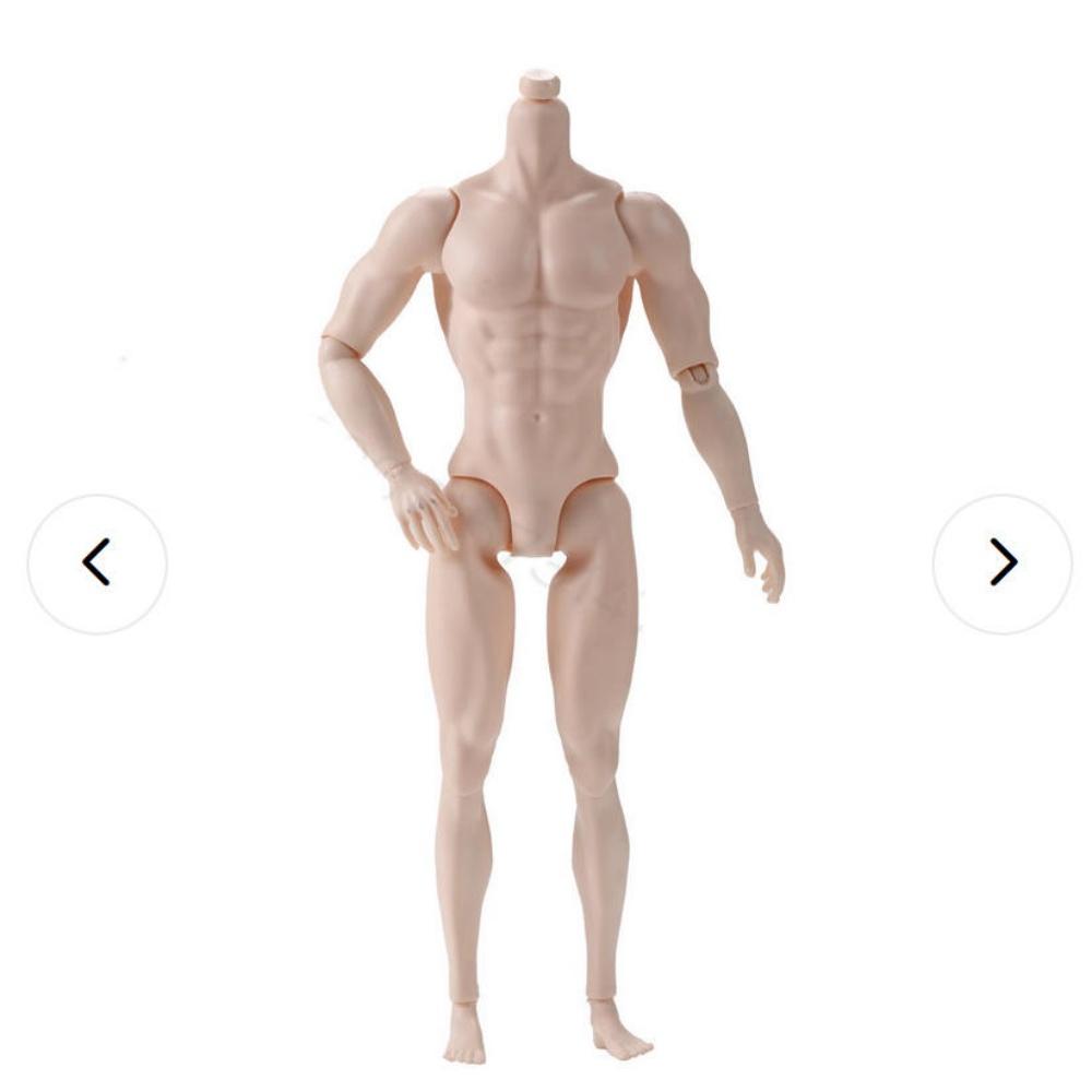 31cm Joint Movable Male Doll Body Toy for Children Diy 1/6 MJD Strong Man Doll's Accessories for Dress Up