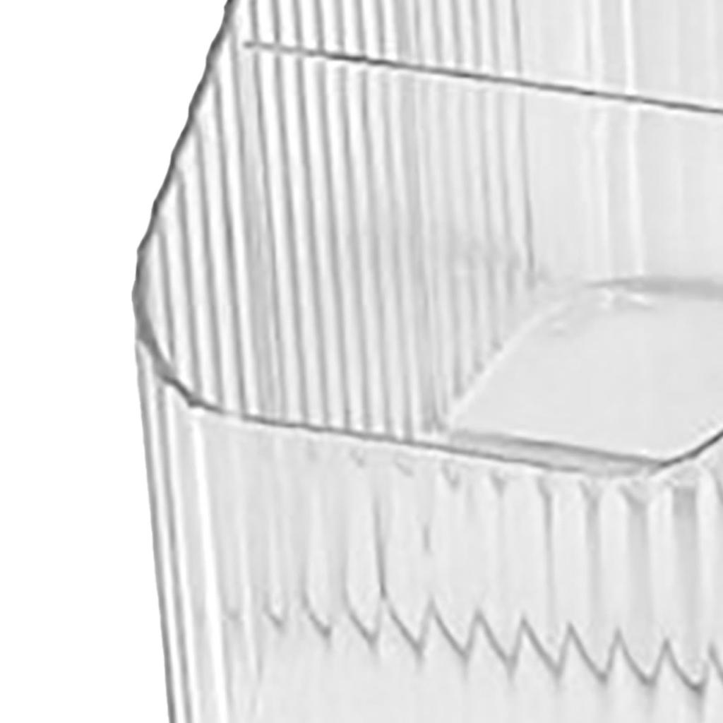Pen Holder with 3 Compartments PP Transparent Makeup Brush Holder Desktop Stationery Organizer for Bedroom Dorm School
