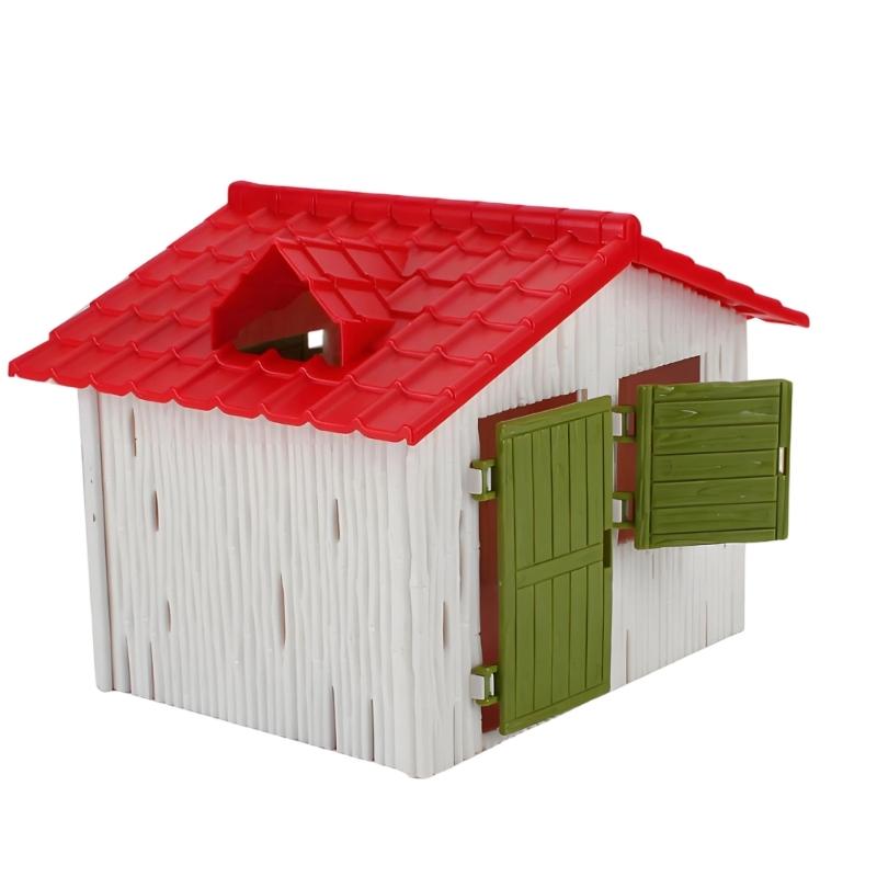Miniature Tree House Ornament Plastic Tabletop Display Piece for Landscape Dioramas Shelf Styling and Scene Decors