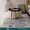 Nordic Small Round Coffee Table with Solid Wood Legs - Ideal for Living Rooms and Apartments