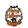 Halloween Pumpkin Wooden Craft Pendant Holiday Party Decoration Doorplate Ornaments