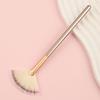 Yousheng 1/2/3/4/5Pcs Facial Fan Brush with Wooden Handle Women Makeup Brush Soft Fluffy Bristles Esthetician Facial Mud Clay Applicator Brush Tools