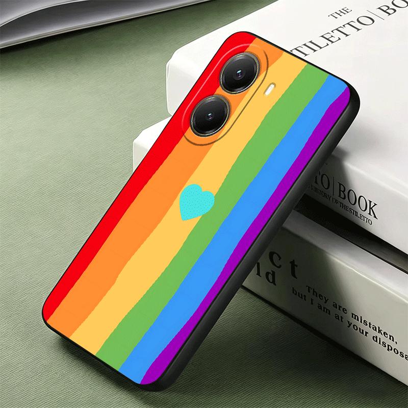 Rainbow Gradient Love Desgin Soft Phone Case for Xiaomi Poco X5 X6 X7 X8 Pro Max X3 F7 F8 Ultra M8 M7 M6 M5 Redmi 15 15C 14C 13C