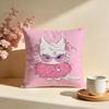Soft Pink Kitten Cushion Cover Soft Pillow Cases for Home Bedroom Living Room Sofa