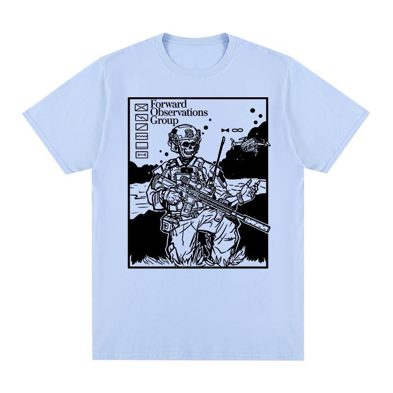 Forward Observations Group Vintage tshirt Skeleton FOG Harajuku Streetwear Cotton Unisex T shirt New TEE TSHIRT Womens tops