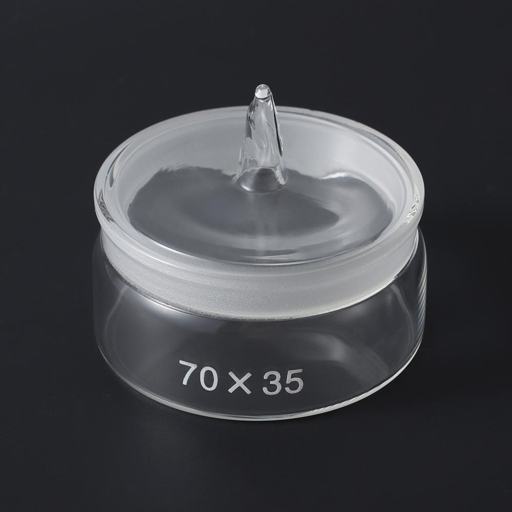 70X35mm Watch Repair Oil Storage Tank Accessories Clean Glass Cup Transparent Bottle Alcohol Cup Watchmakers Tool Component