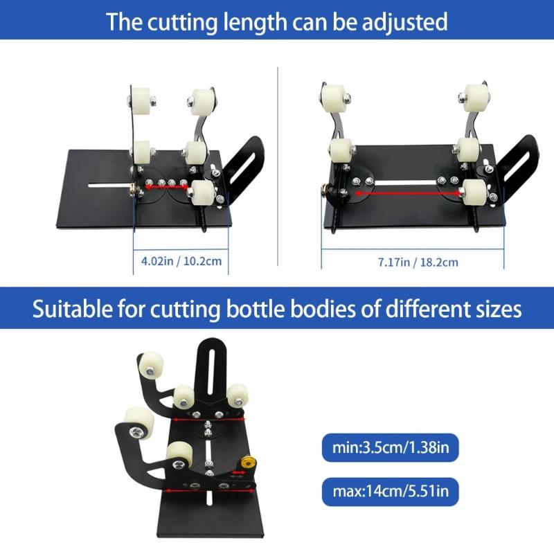 Glass Bottle Cutter, Upgraded Glass Cutter for Bottles & Glass Cutter Machine for Cutting Round Square Bottle