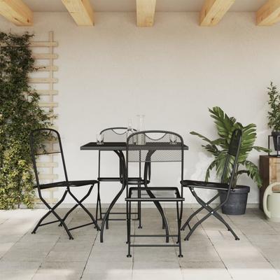 Vidaxl 5-Cz. Garden Furniture Set, Anthracite, Metal Mesh