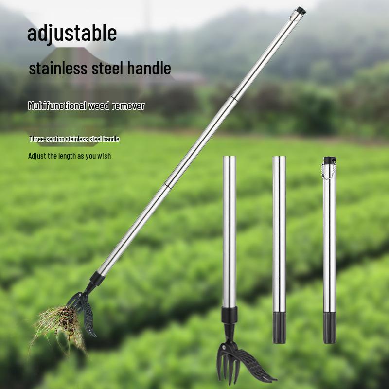 Long-Handle Foot-Operated Weeding Tool