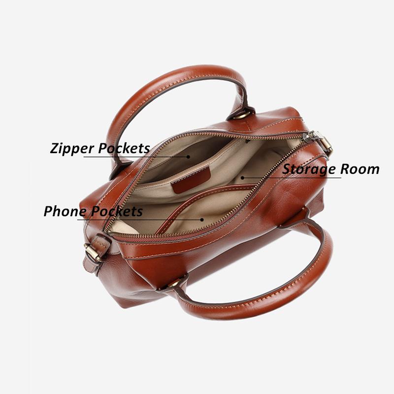 Burminsa Rindsleder Echtes Leder Kissen Tragetaschen Handtaschen Für Damen 2026 Luxus Designer Bowling Arbeit Damen Schulter Crossbody Taschen