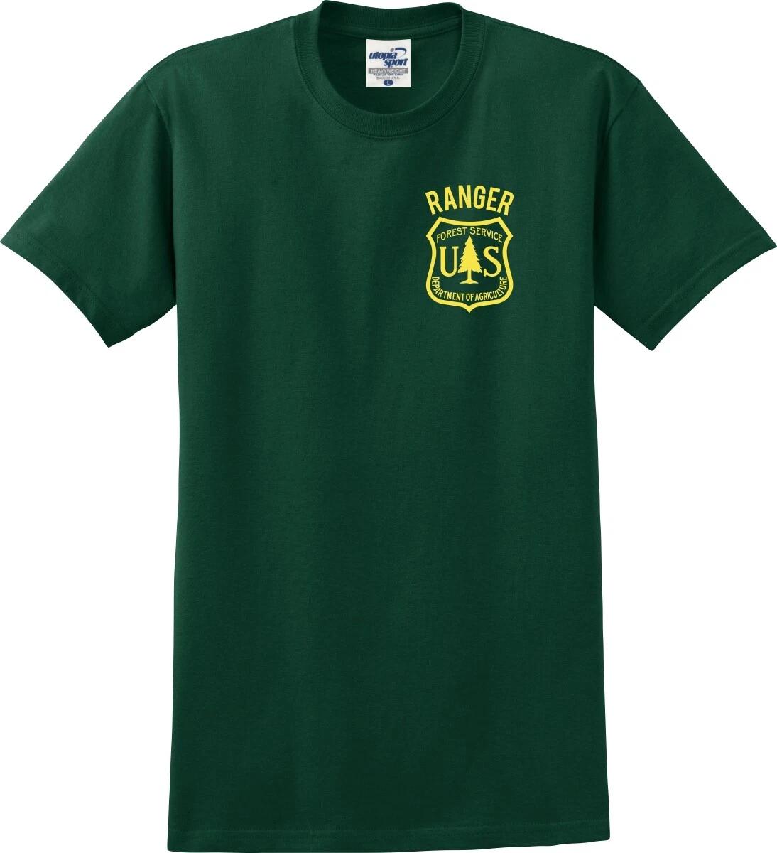 

US Forest Service Ranger Left Chest Crest Unisex T shirt (S-5X) S