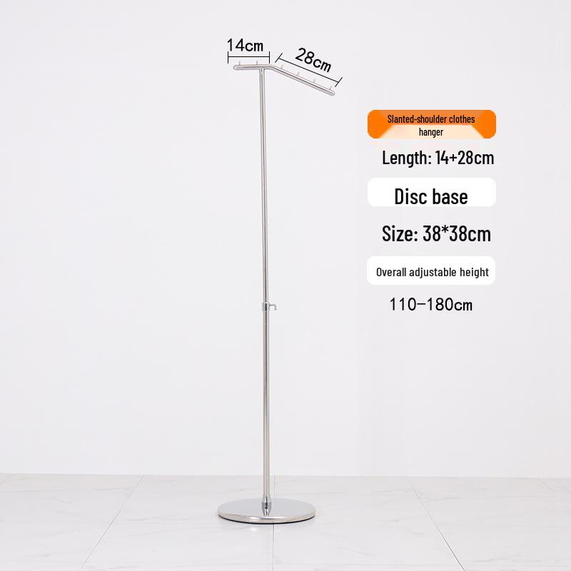 Stainless Steel Clothing Store Display Rack