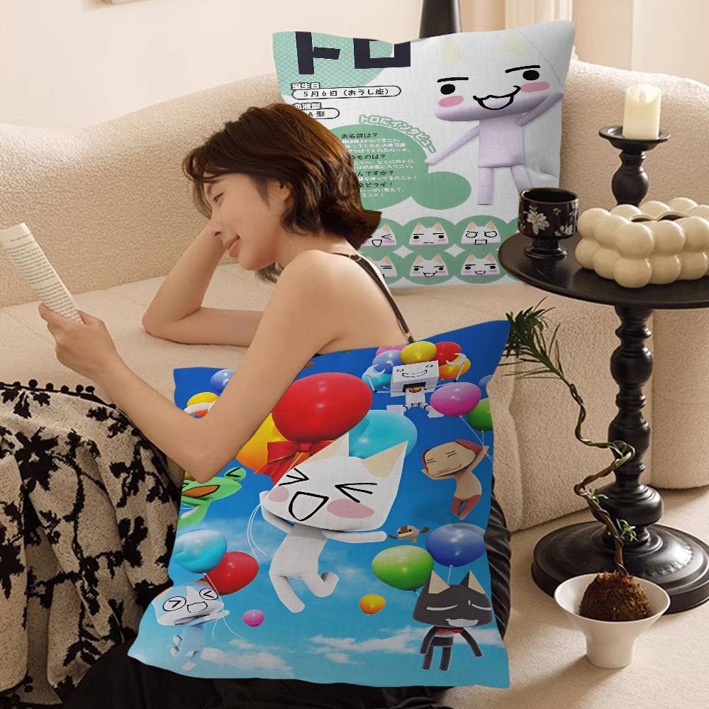 Cartoon Inoue toro Cute Cushion Cover Polyester Sofa Cushions Decorative Throw Pillows Home Decoration Pillowcover