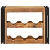 Wine Rack Brown 60 X 45 X 33 Cm Solid Coarse Mango Wood